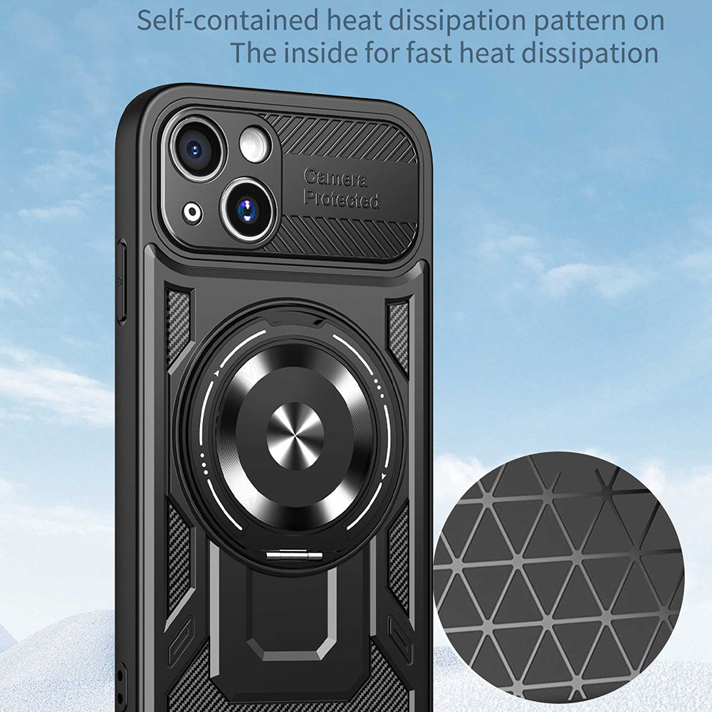 Coque pour Apple iPhone 15 Plus, Techsuit, RuggedCam, Bleue