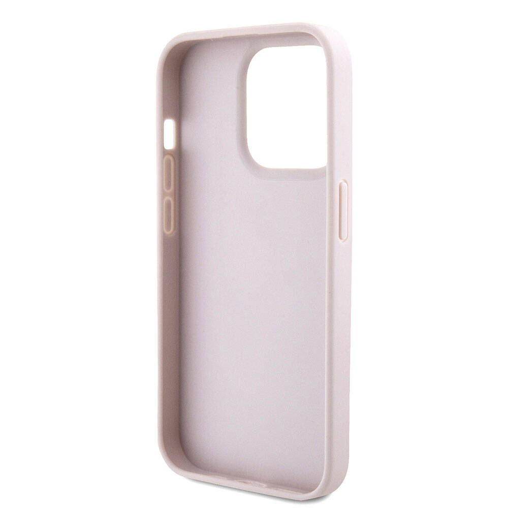 Case for Apple iPhone 15 Pro, Guess, Crossbody 4G Metal Logo, Pink