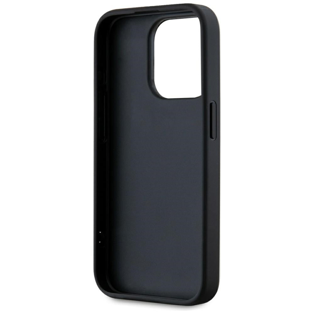 Hoes voor Apple iPhone 15 Pro, Karl Lagerfeld, Saffiano Athleisure Stripes met Band, Roze