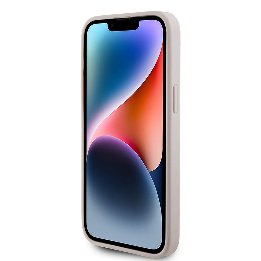 Hoes voor Apple iPhone 15 Pro Max, Guess, 4G Metal Gold Logo, Roze