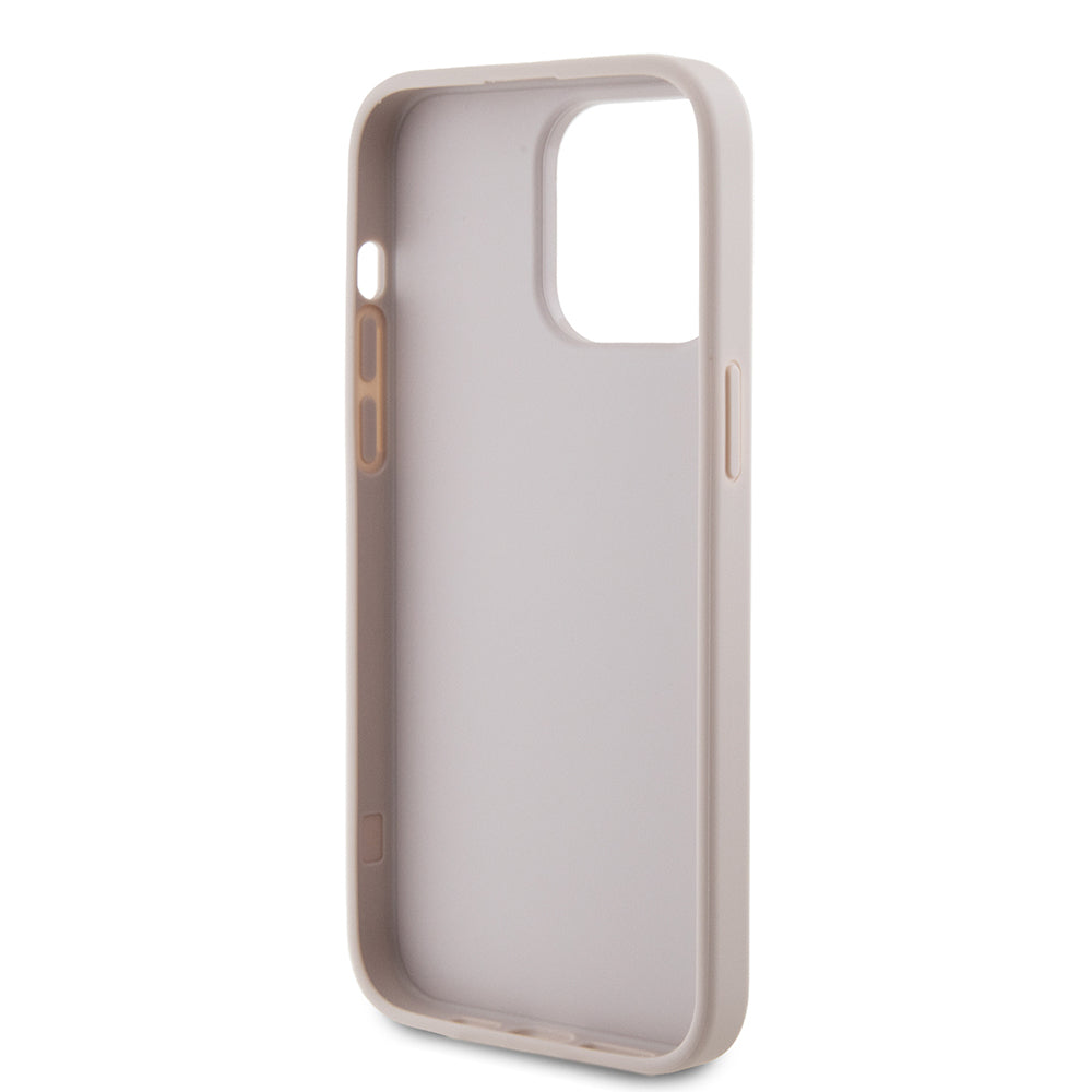 Hoes voor Apple iPhone 15 Pro Max, Guess, 4G Metal Gold Logo, Roze