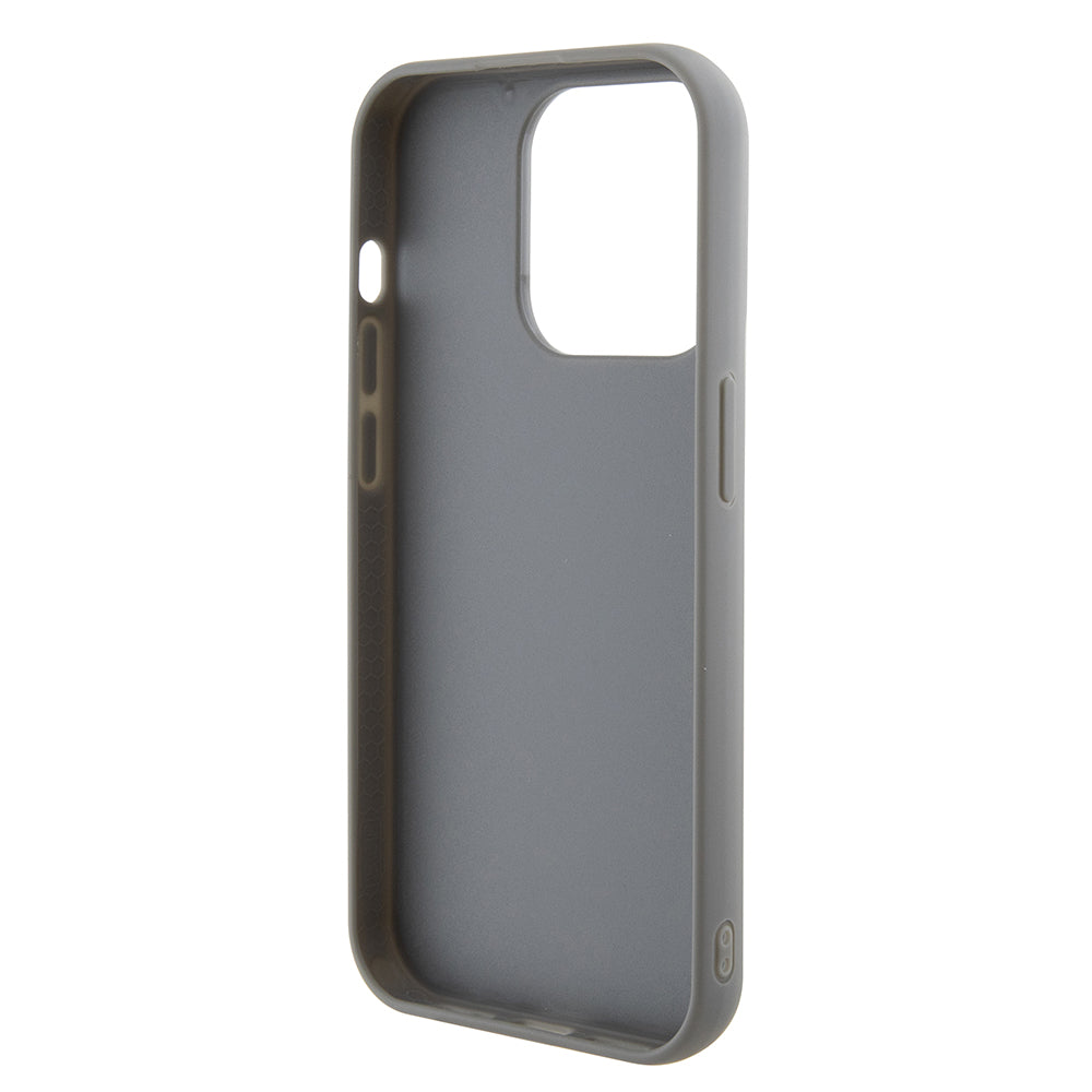 Hoes voor Apple iPhone 15 Pro Max, Guess, Sequin Script Metal, Zilverkleurig