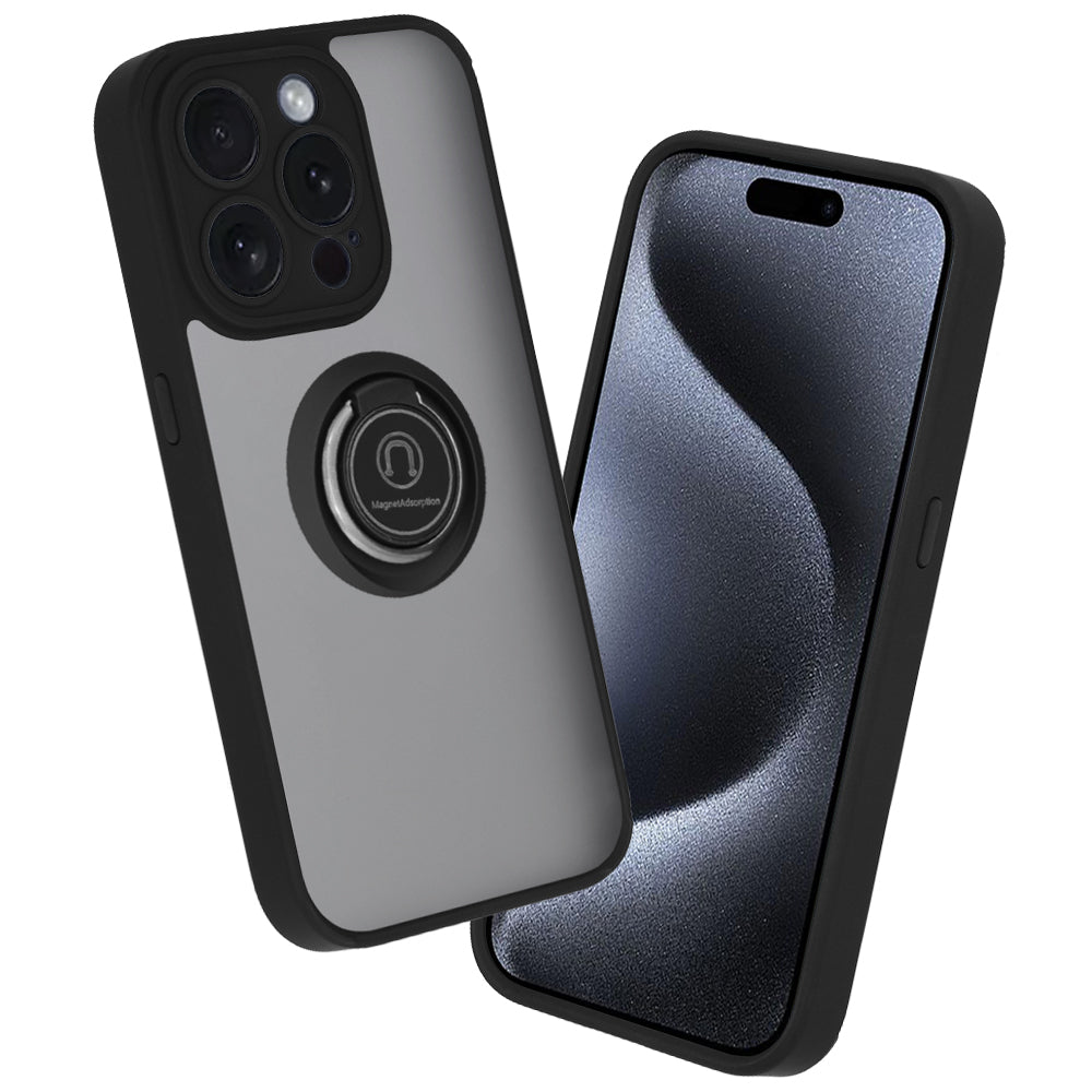 Coque pour Apple iPhone 15 Pro, Techsuit, Glinth, Noire