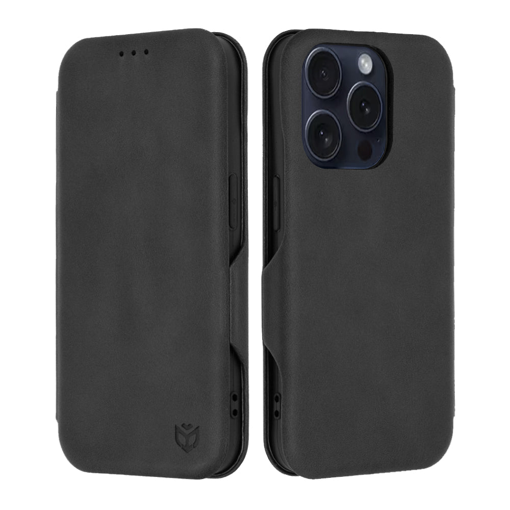 Coque pour Apple iPhone 15 Pro, Techsuit, Safe Wallet Plus, Noire