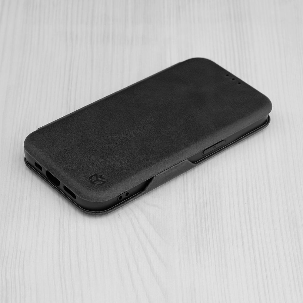 Coque pour Apple iPhone 15 Pro, Techsuit, Safe Wallet Plus, Noire