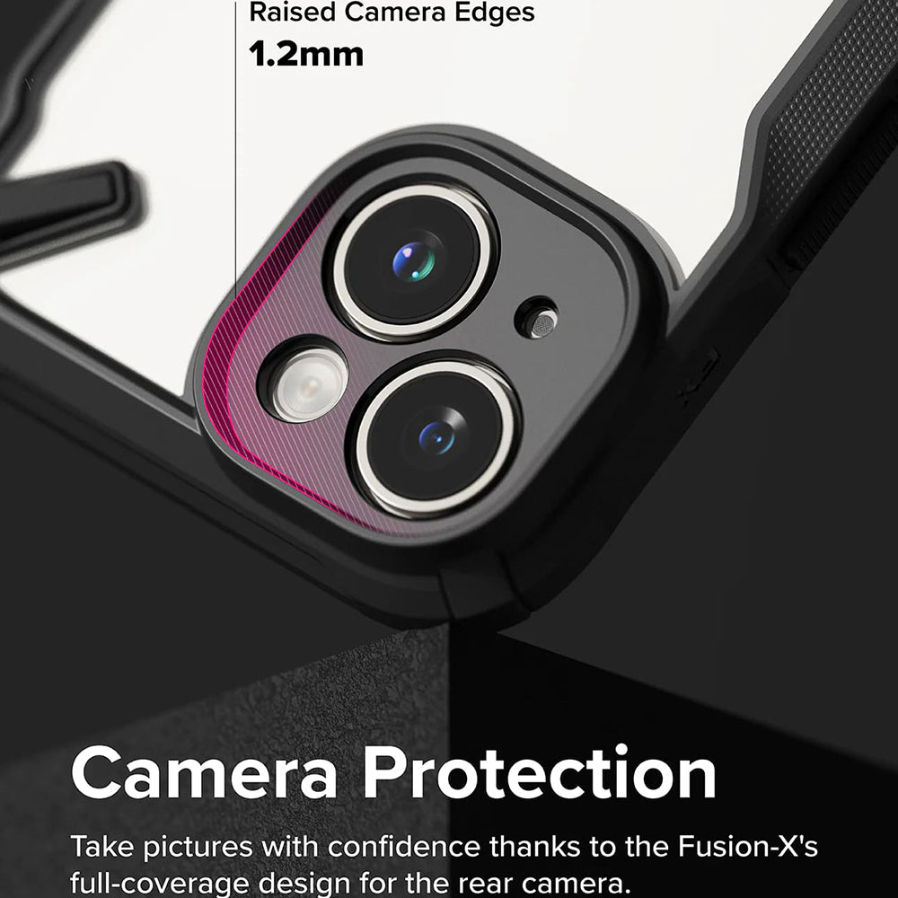 Étui pour Apple iPhone 15, Ringke, Fusion X, Noir