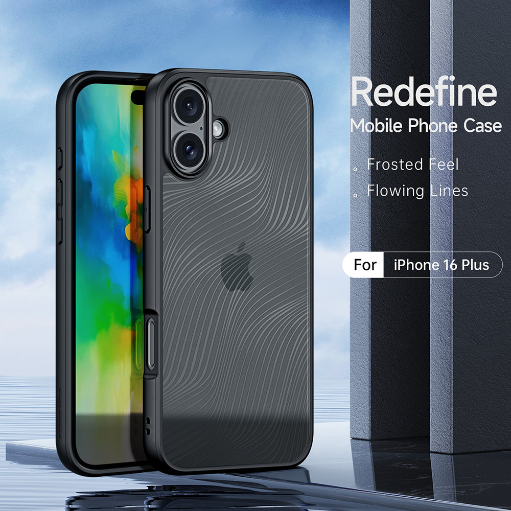 Hoesje voor Apple iPhone 16 Plus, DUX DUCIS, Aimo, Zwart