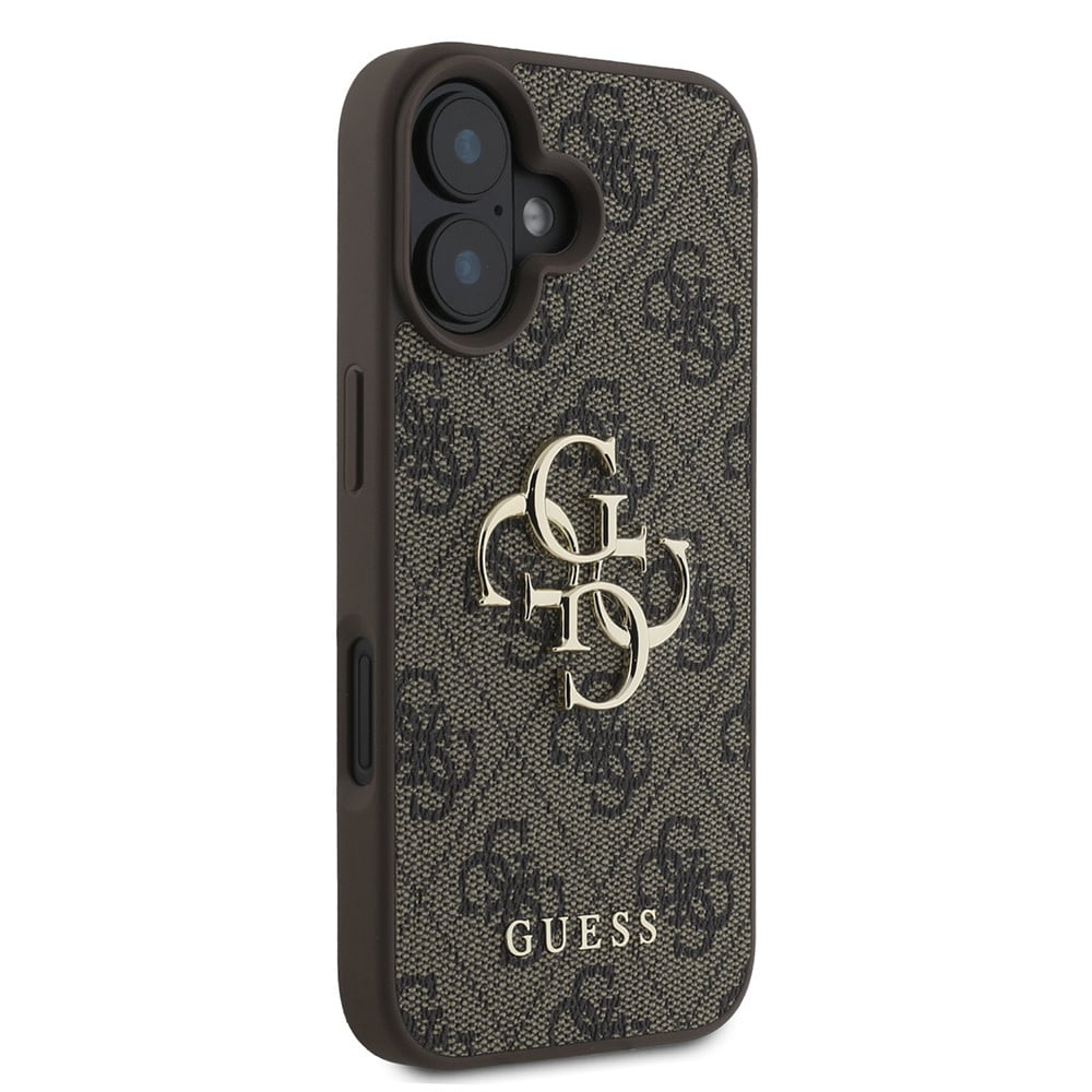 Hoesje voor Apple iPhone 16 Plus, Guess, 4G Big Logo, Bruin