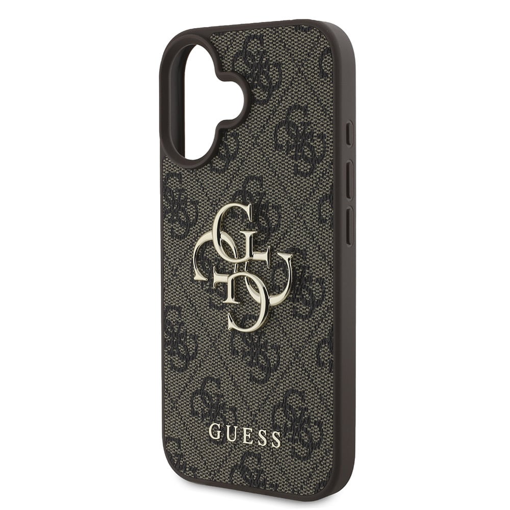 Hoesje voor Apple iPhone 16 Plus, Guess, 4G Big Logo, Bruin