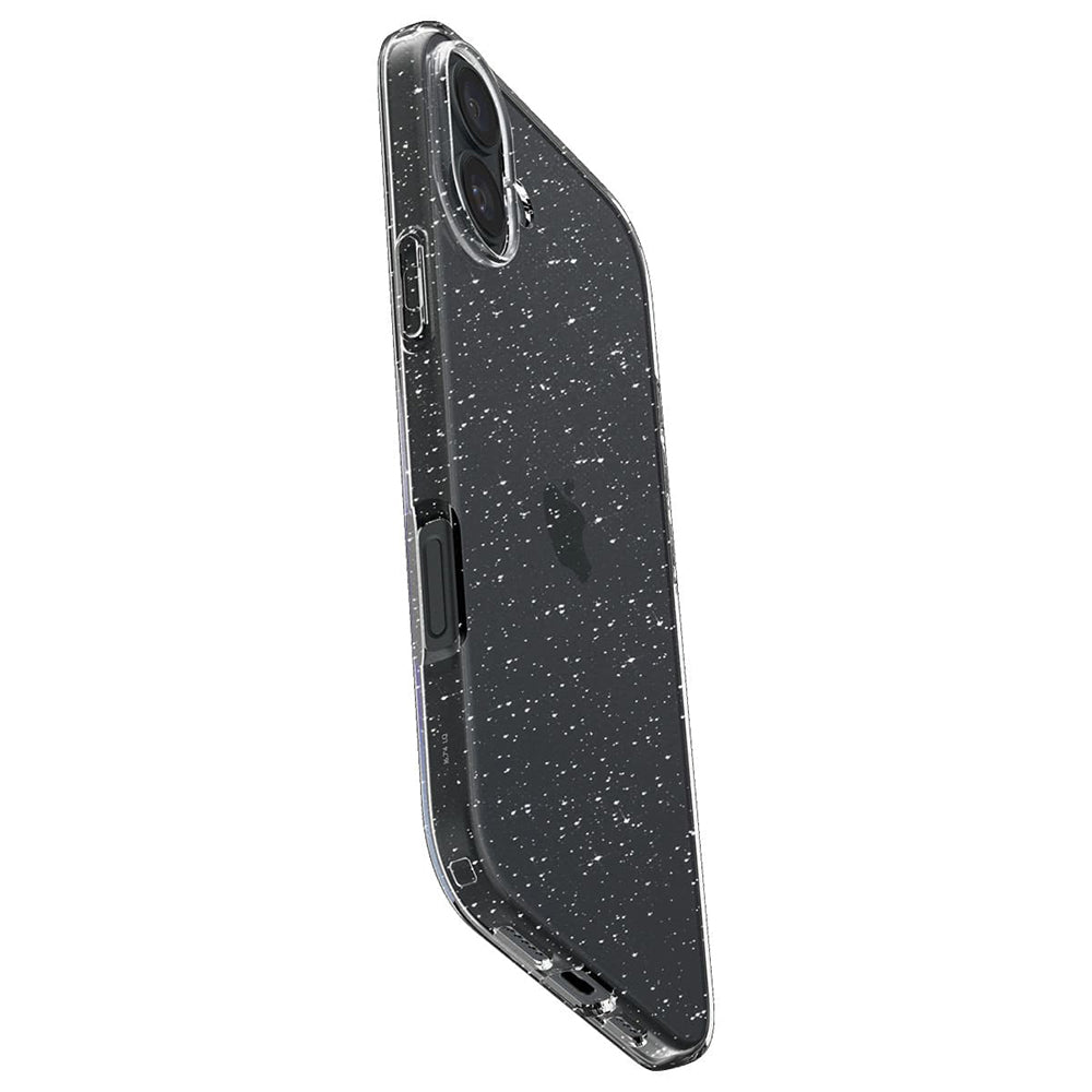 Hoes voor Apple iPhone 16 Plus, Spigen, Liquid Crystal Glitter, Transparant
