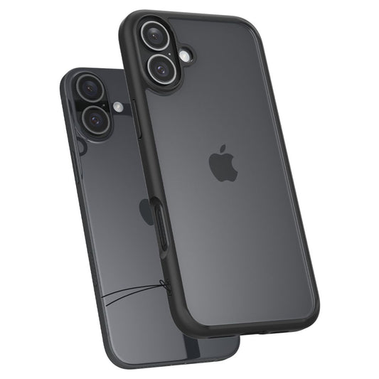 Hoes voor Apple iPhone 16 Plus, Spigen, Ultra Hybrid, Matzwart