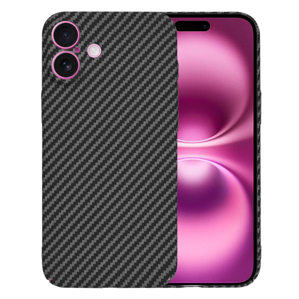 Coque pour Apple iPhone 16 Plus, Techsuit, Carbonite FiberShell, Noire