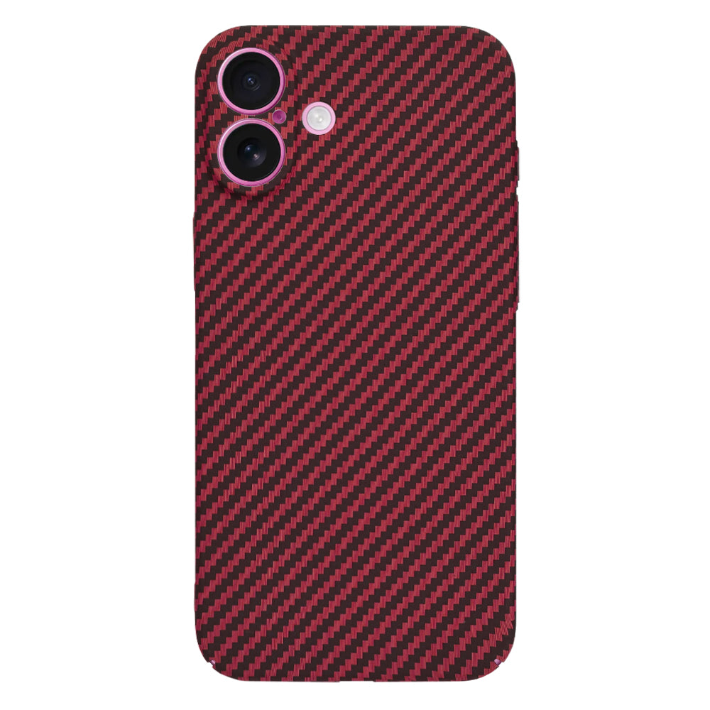 Coque pour Apple iPhone 16 Plus, Techsuit, Carbonite FiberShell, Rouge