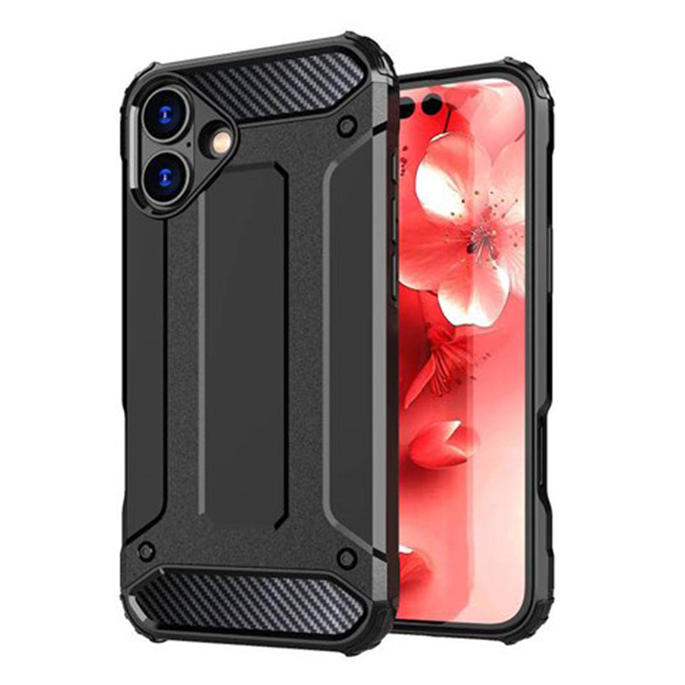 Coque pour Apple iPhone 16 Plus, Techsuit, Hybrid Armor, Noire