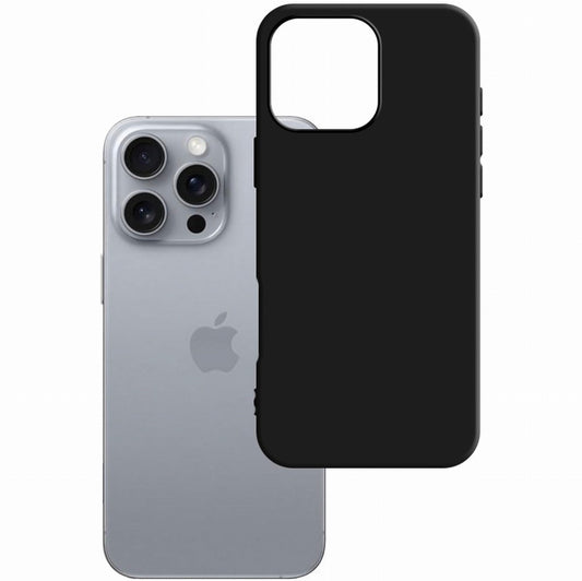 Hoes voor Apple iPhone 16 Pro, 3MK, Mat Zwart