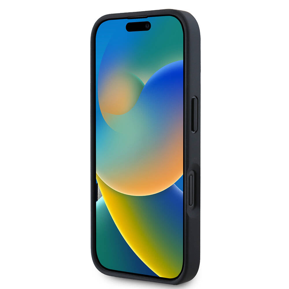 Hoesje voor Apple iPhone 16 Pro, Guess, 4G Triangle Logo, Wit