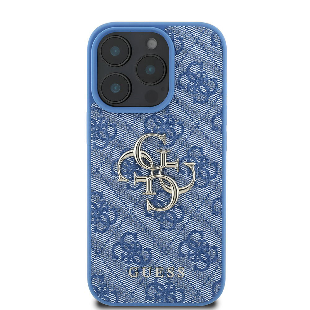 Hoes voor Apple iPhone 16 Pro Max, Guess, 4G Big Logo, Blauw
