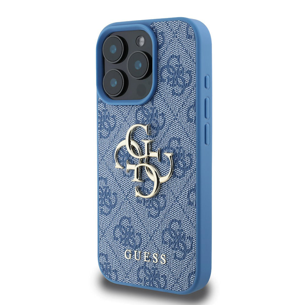 Hoes voor Apple iPhone 16 Pro Max, Guess, 4G Big Logo, Blauw