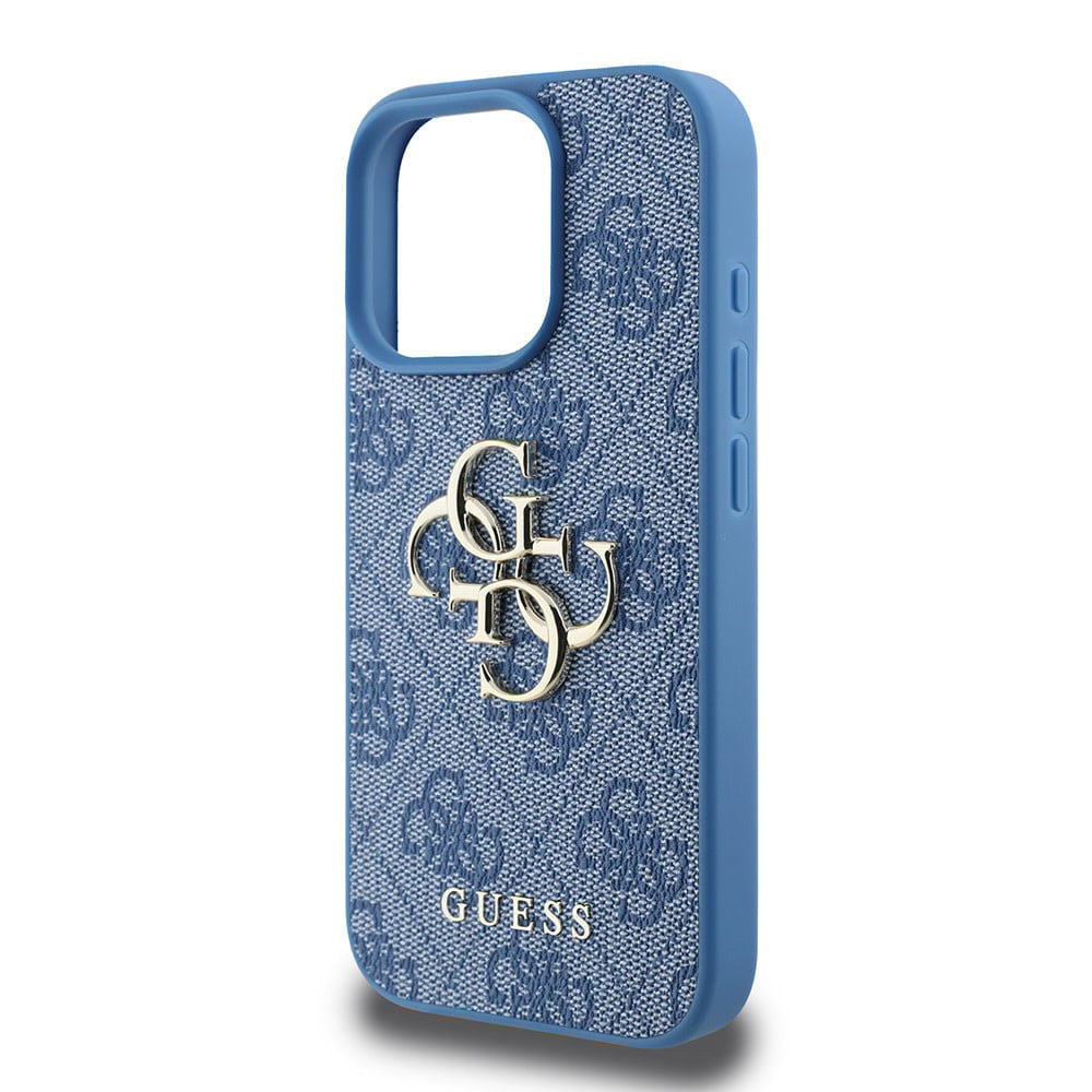 Hoes voor Apple iPhone 16 Pro Max, Guess, 4G Big Logo, Blauw