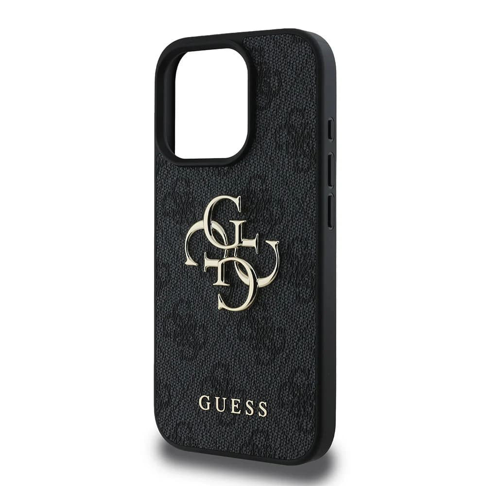 Case for Apple iPhone 16 Pro Max, Guess, 4G Big Logo, Black