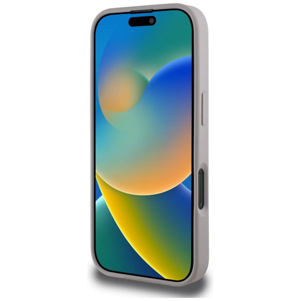 Étui pour Apple iPhone 16 Pro Max, Guess, 4G Grained Roses Big Logo, Violet