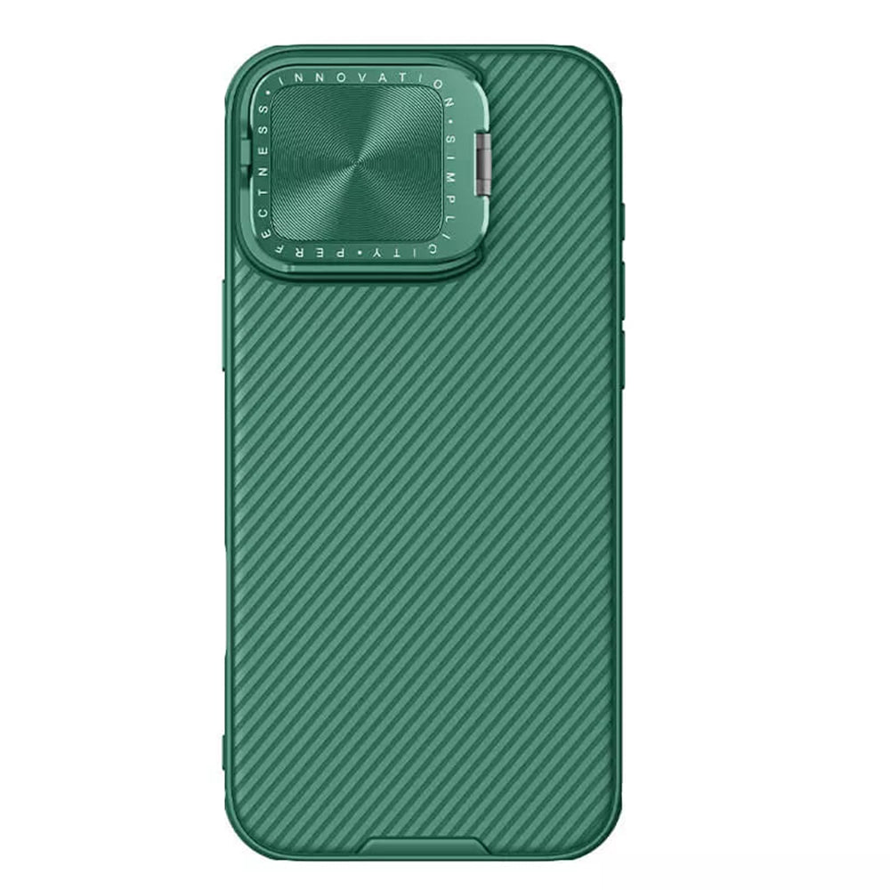 Hoes voor Apple iPhone 16 Pro Max, Nillkin, CamShield Prop, Groen
