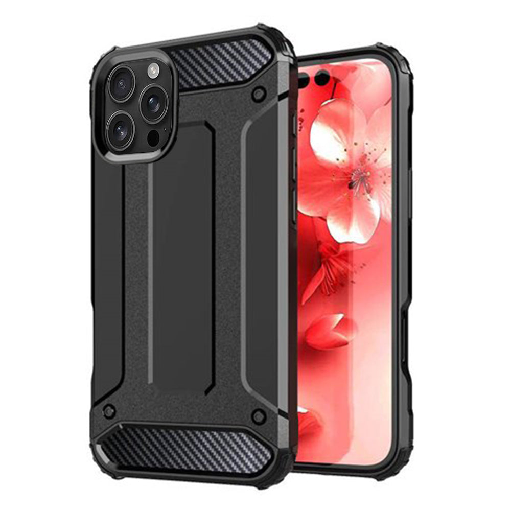 Coque pour Apple iPhone 16 Pro Max, Techsuit, Hybrid Armor, Noire