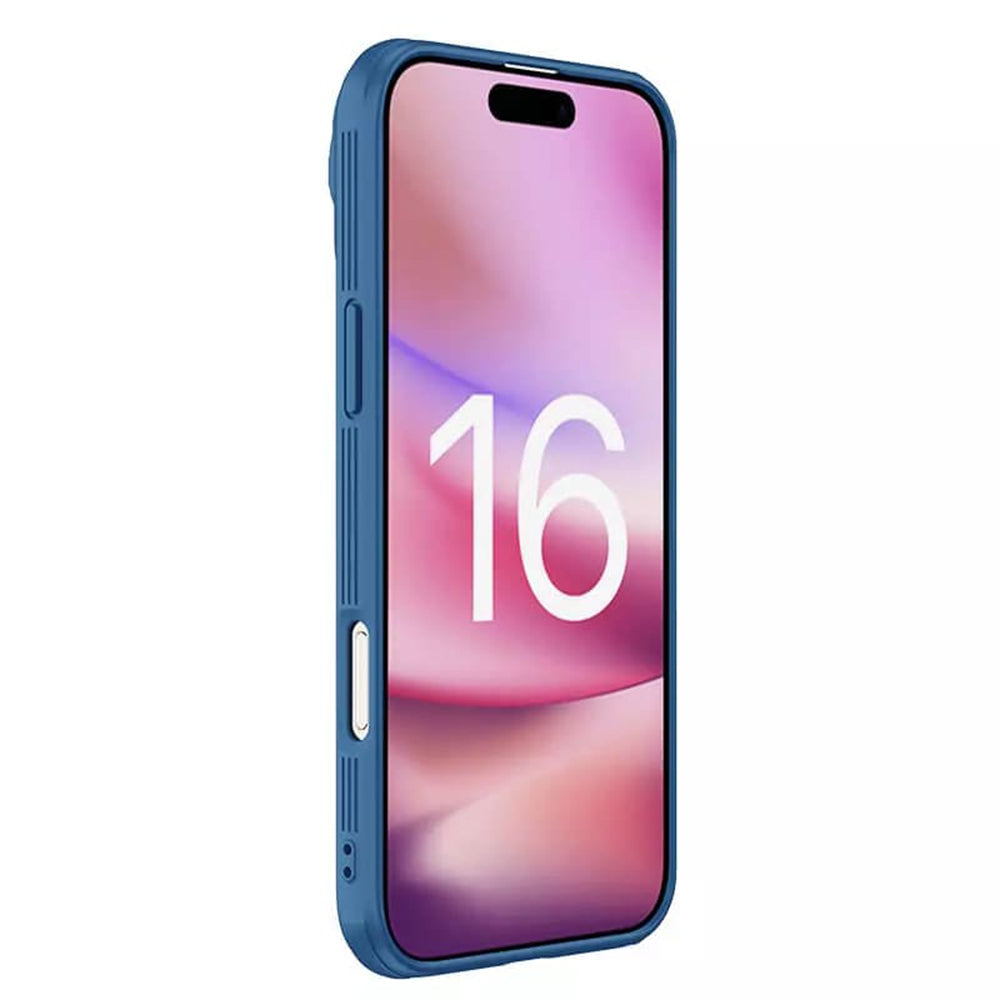 Hoes voor Apple iPhone 16 Pro, Nillkin, CamShield Prop, Blauw
