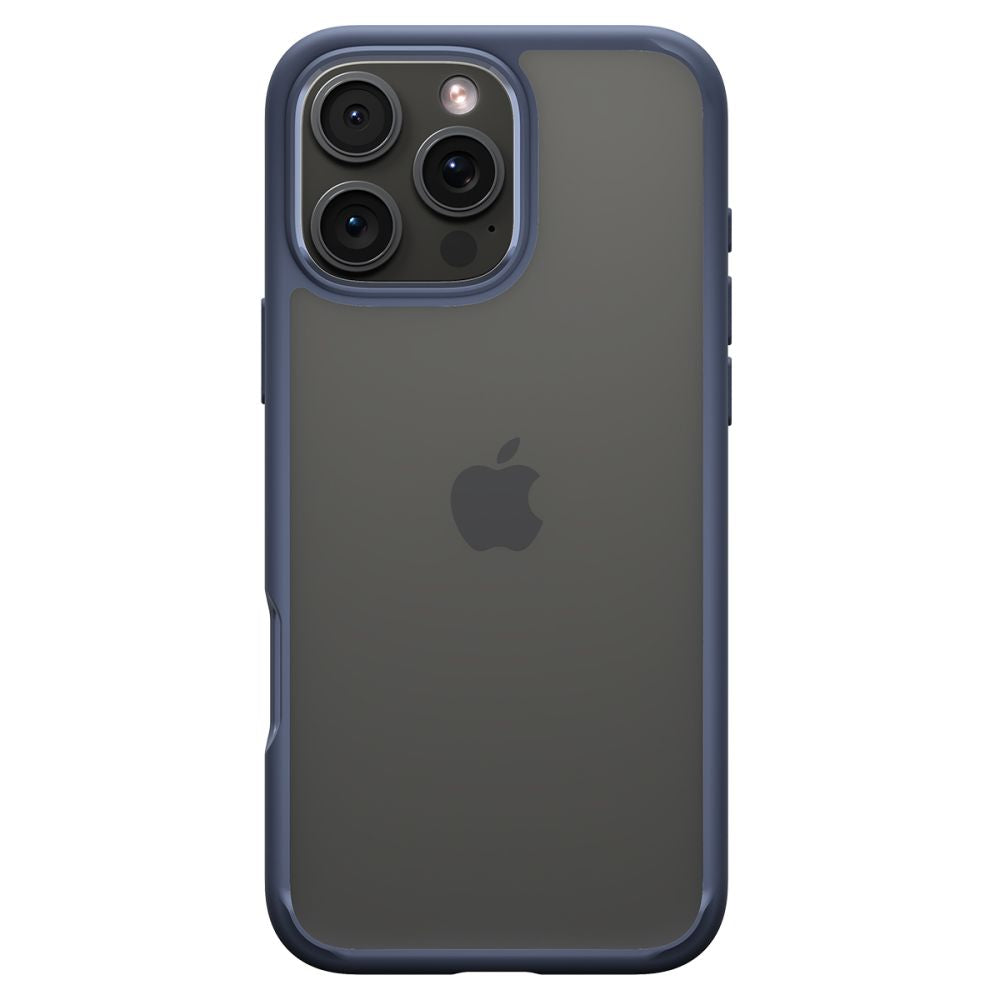 Housse pour Apple iPhone 16 Pro, Spigen, Ultra Hybrid, Bleu Marine ACS08126