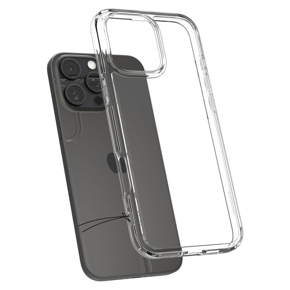 Hülle für Apple iPhone 16 Pro, Spigen, Ultra Hybrid, Transparent ACS08121