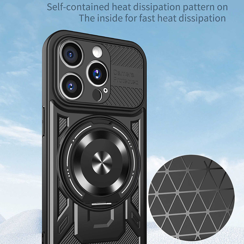 Coque pour Apple iPhone 16 Pro, Techsuit, RuggedCam, Gris