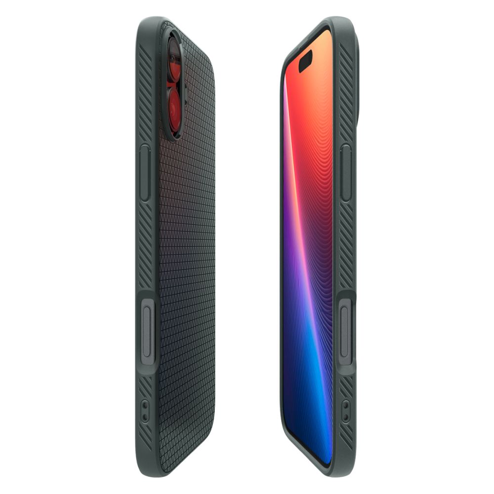 Hoes voor Apple iPhone 16, Spigen, Liquid Air, Groen