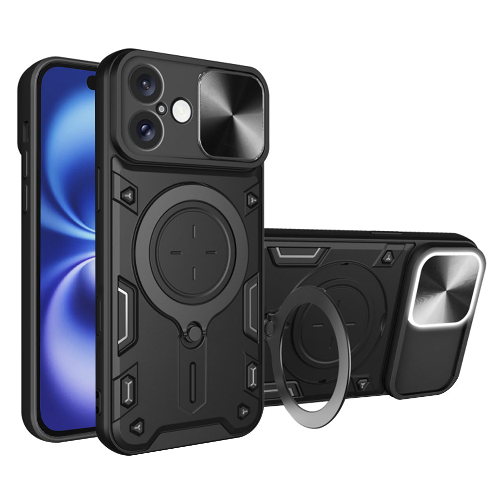 Coque pour Apple iPhone 16, Techsuit, CamGuard Pro, Noire