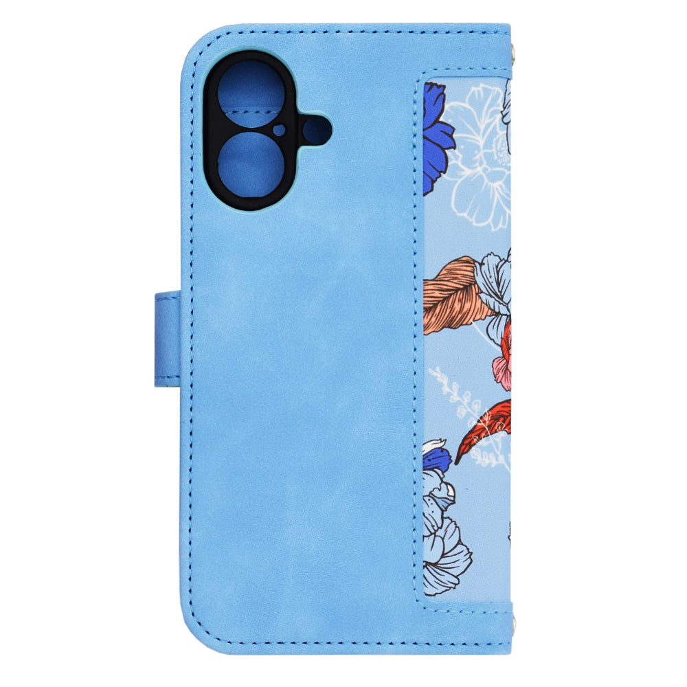 Coque pour Apple iPhone 16, Techsuit, FlipCraft, Bleu