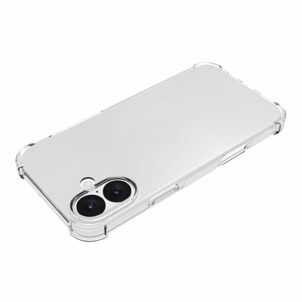 Hoes voor Apple iPhone 16, Techsuit, Schokbestendig Transparant (Grote Lensopening), Transparant