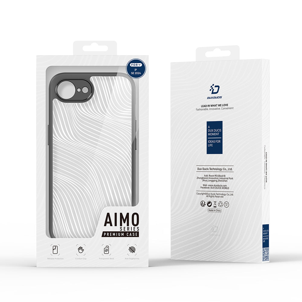 Hoes voor Apple iPhone 17e / 16e, DUX DUCIS, Aimo, Zwart