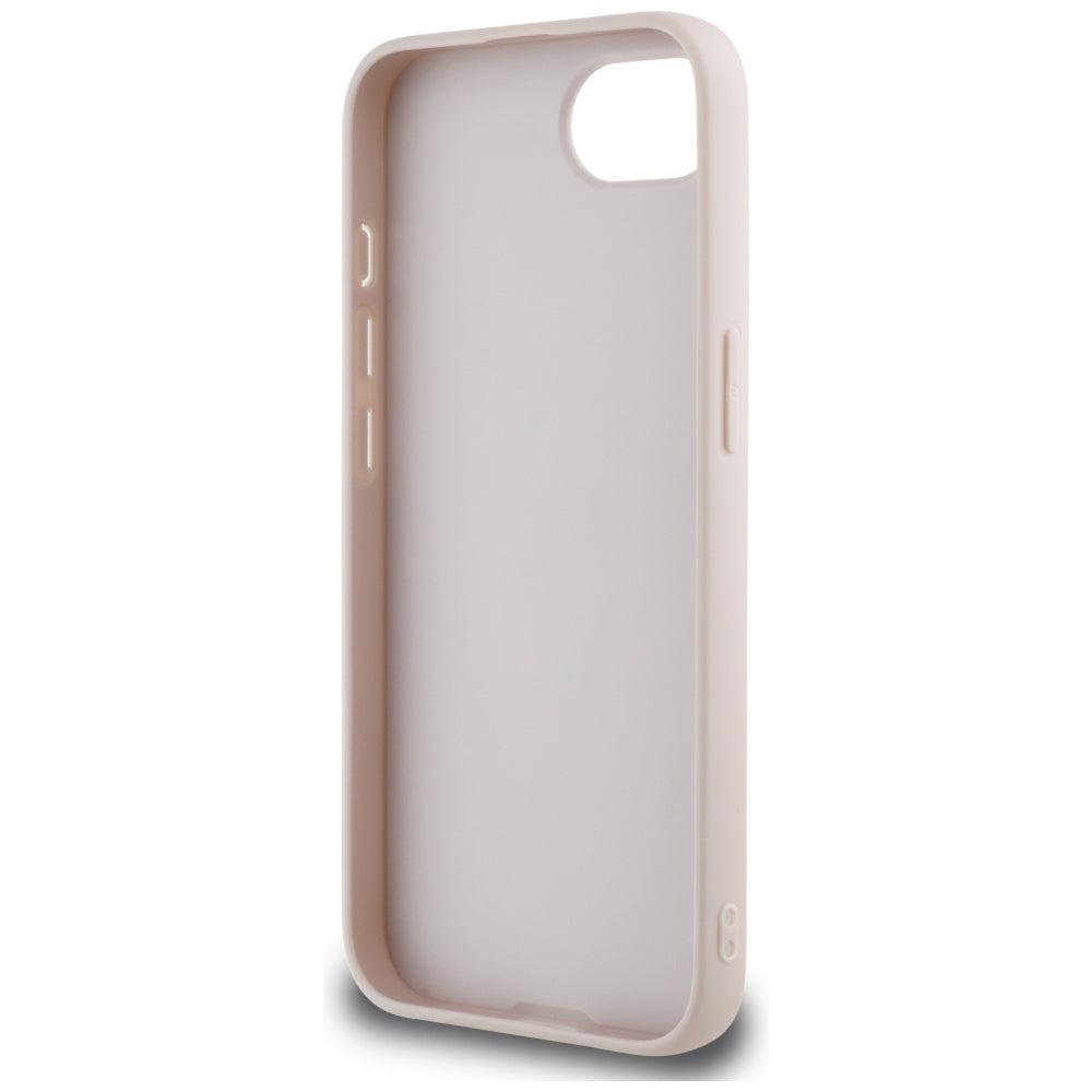 Étui pour Apple iPhone 17e / 16e, Guess, Fixed Glitter Big 4G, Rose