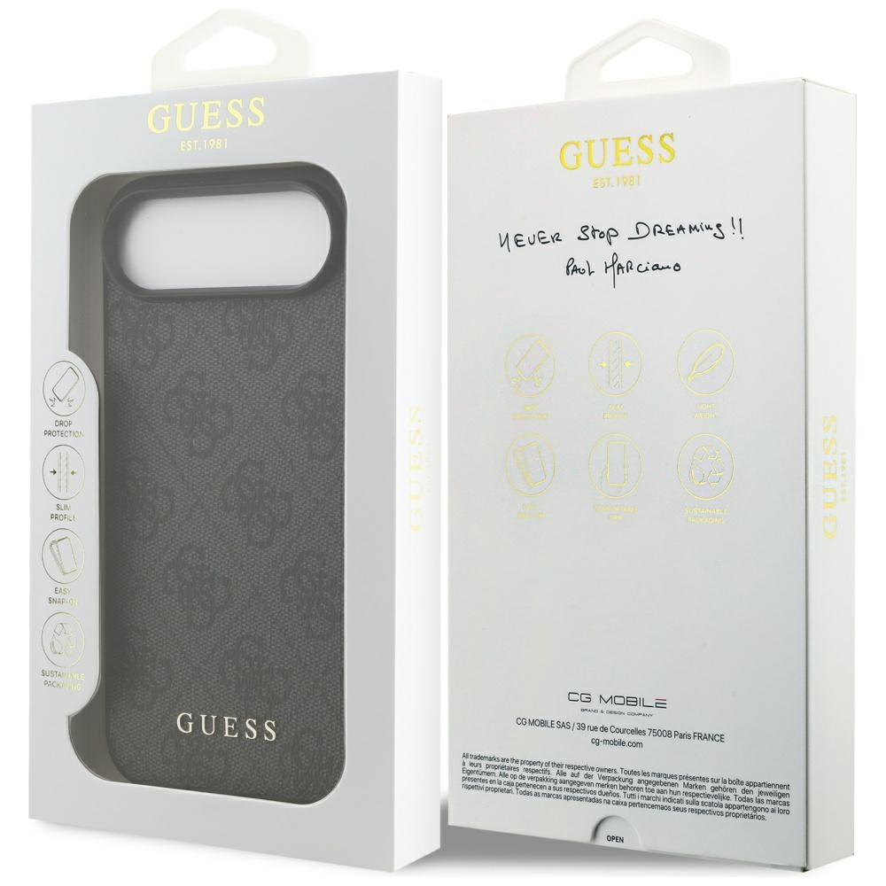 Hoes voor Apple iPhone 17 Air, Guess, 4G Classic, Zwart