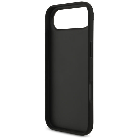 Hoes voor Apple iPhone 17 Air, Guess, 4G Grained Big en Classic Logo, Zwart