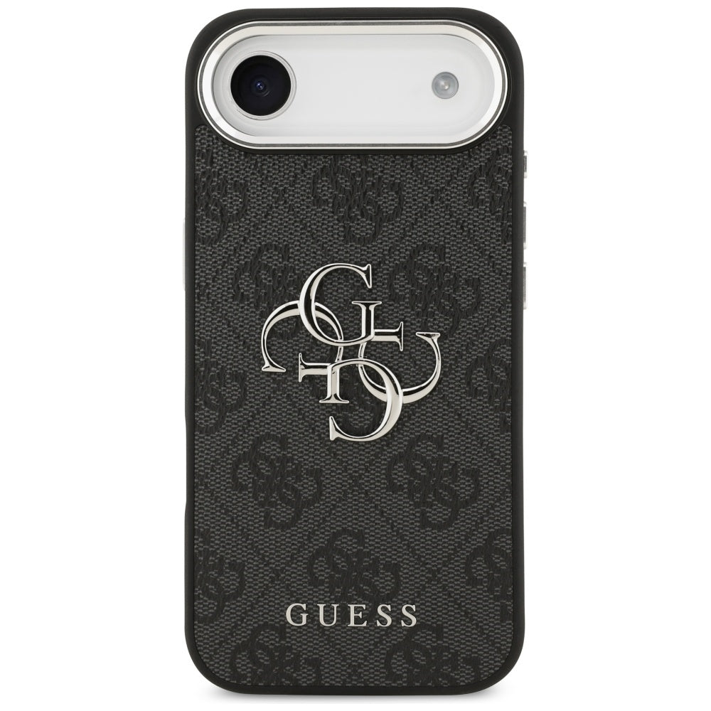 Hoes voor Apple iPhone 17 Air, Guess, Big 4G Logo Classic, Zwart Zilver