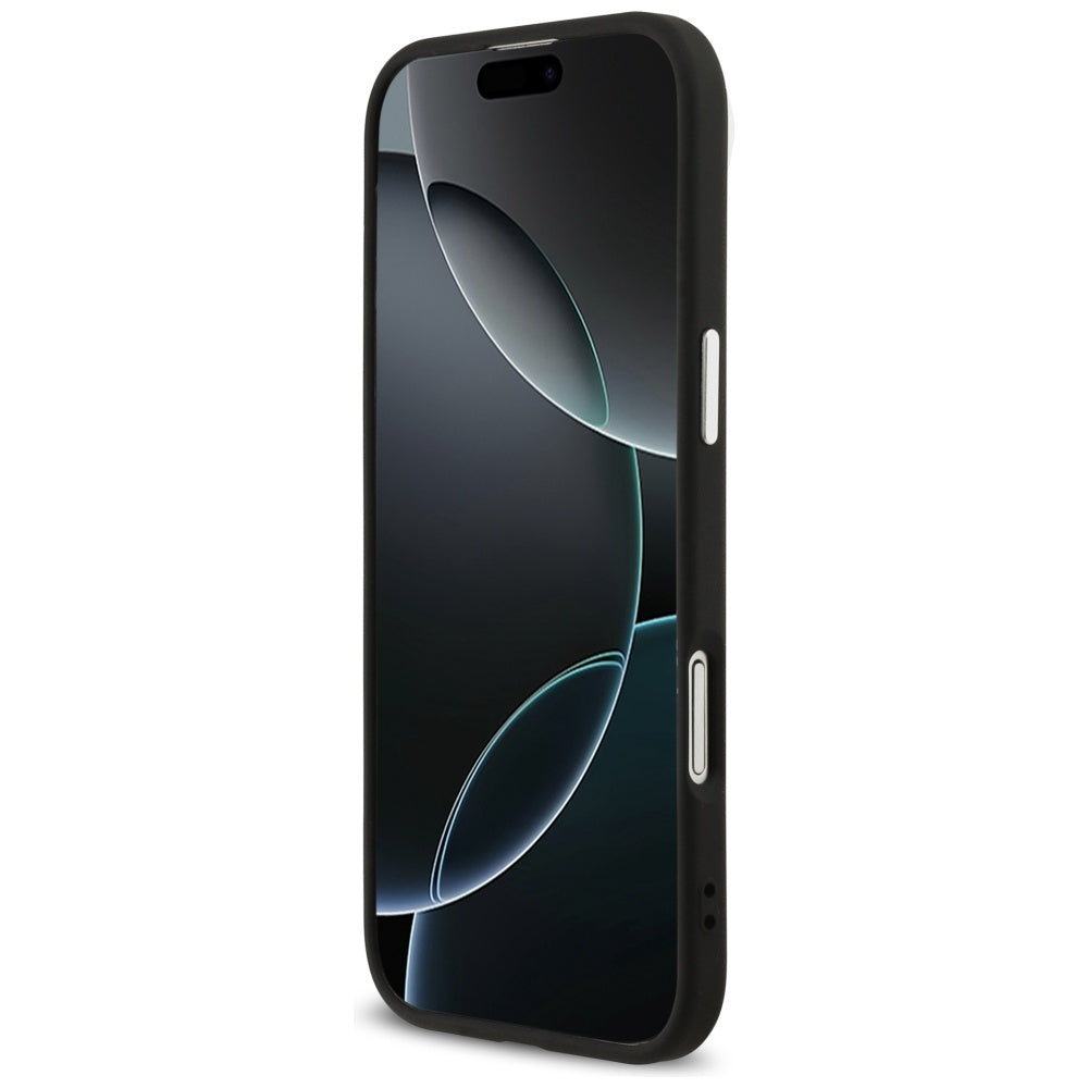 Hoes voor Apple iPhone 17 Air, Guess, Big 4G Logo Classic, Zwart Zilver