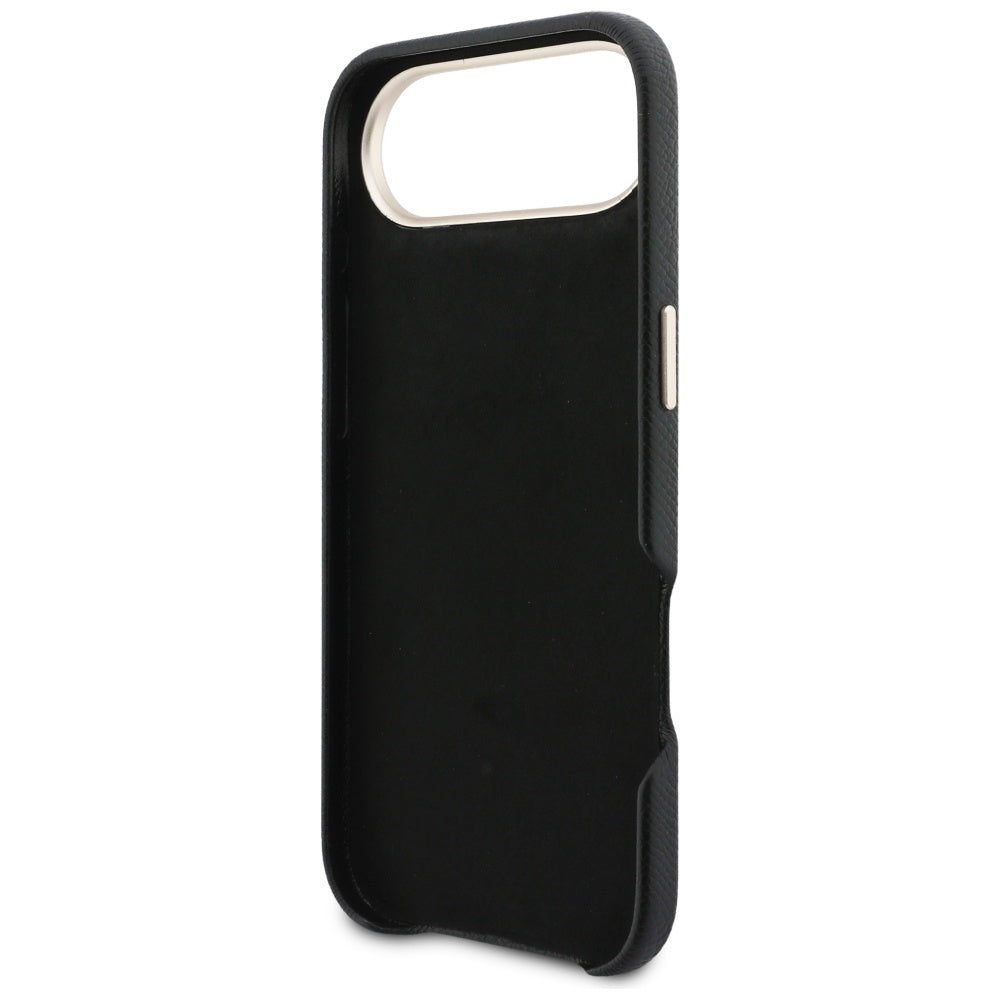 Hoes voor Apple iPhone 17 Air, Guess, Resin Logo, Zwart