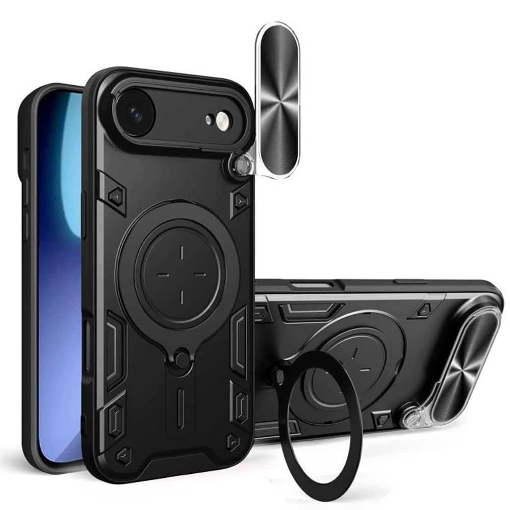 Housse pour Apple iPhone 17 Air, Techsuit, CamGuard Pro, Noire