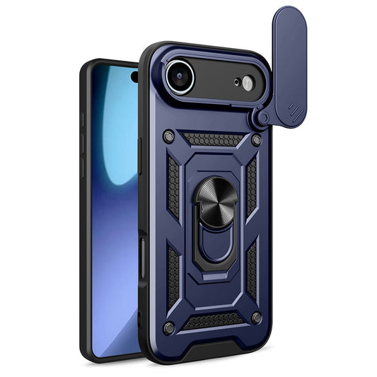 Hoes voor Apple iPhone 17 Air, Techsuit, CamShield, Blauw