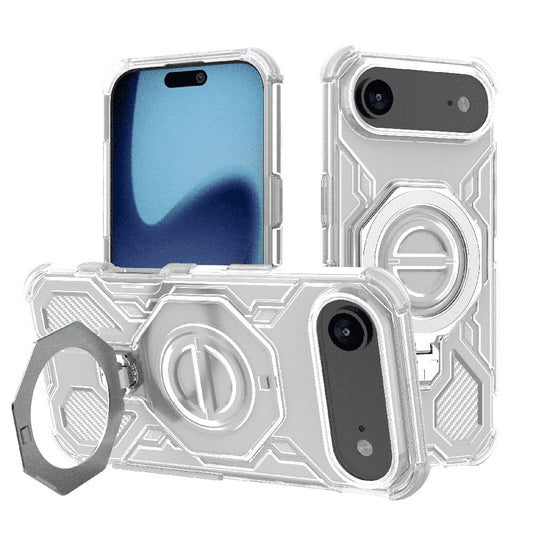 Hoes voor Apple iPhone 17 Air, Techsuit, Carbon Shield Pro, Wit