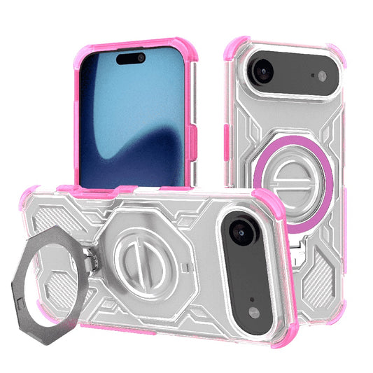 Hoes voor Apple iPhone 17 Air, Techsuit, Carbon Shield Pro, Roze
