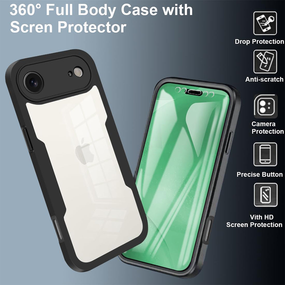 Housse pour Apple iPhone 17 Air, Techsuit, ColorVerse 360, Noire