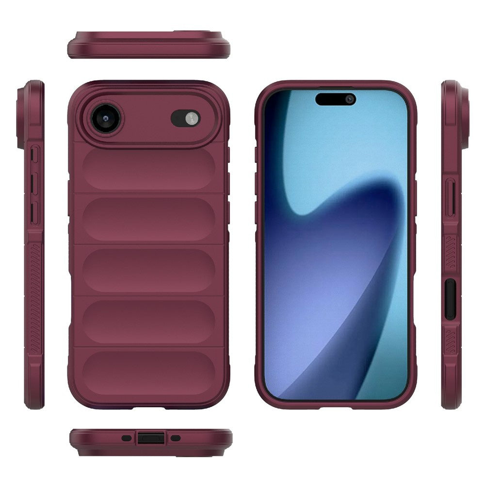 Étui pour Apple iPhone 17 Air, Techsuit, Magic Shield, Bordeaux