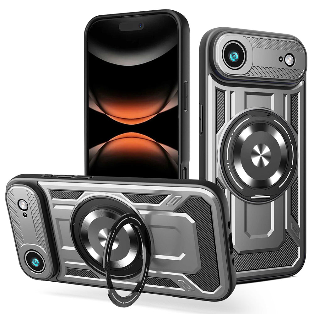 Étui pour Apple iPhone 17 Air, Techsuit, RuggedCam, Gris