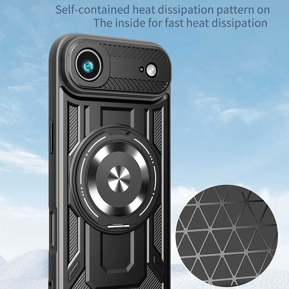 Étui pour Apple iPhone 17 Air, Techsuit, RuggedCam, Gris